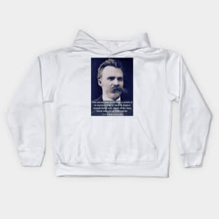 Copy of friedrich nietzsche: The surest way to corrupt a youth..... Kids Hoodie